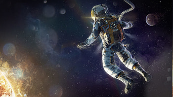 artwork, Fantasy Art, Astronaut, Space, Stars, Sun, Digital Art . HD wallpaper