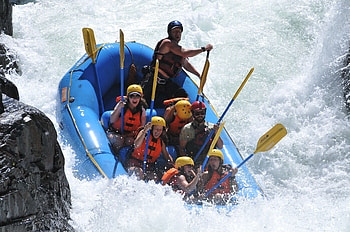 Extreme sailing, Water adventure, Rafting thrill, Exciting journey HD wallpaper