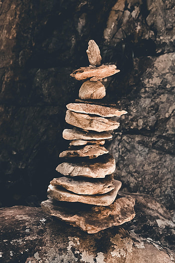 Nature, Stones, Balance, Cave, Harmony HD phone wallpaper