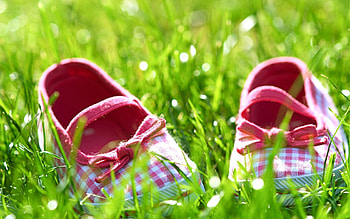 Grass, Bright, Miscellanea, Miscellaneous, Footwear, Slippers HD wallpaper