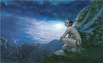 prey, wings, elf, woman HD wallpaper