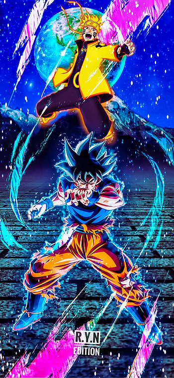 Naruto & Goku, Naruto Shippuden, Ultra Instinct, Dragon Ball Super, Dragon Ball, Kurama HD phone wallpaper