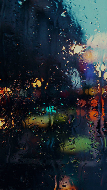 Raining Back Car Window Gloomy Dark Street. Ipad Backgrounds 7RainLost HD phone wallpaper