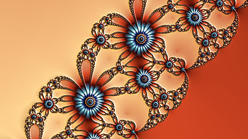 Fractal Art for your - Trippy, red, orange (Color), digital, psychedelic, trippy, Abstract, fractal HD wallpaper