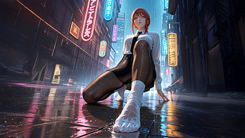 Makima Unleashed, makima, chainsaw-man, anime, artwork, art, digital-art, ai, artist, deviantart HD wallpaper