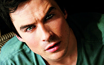 Ian Somerhalder, tv series, man, green, actor, face, vampire diaries HD wallpaper