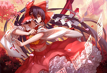 Anime, Touhou, Reimu Hakurei HD wallpaper