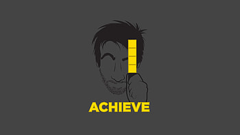 Achieve, typography HD wallpaper