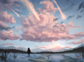Alone, Winter, Art, Loneliness, Lonely, Canvas HD wallpaper