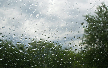 Water, Drops, Macro, Surface, Glass HD wallpaper