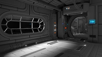 Spaceship interior, Futuristic design, Sci-fi technology, Space exploration HD wallpaper