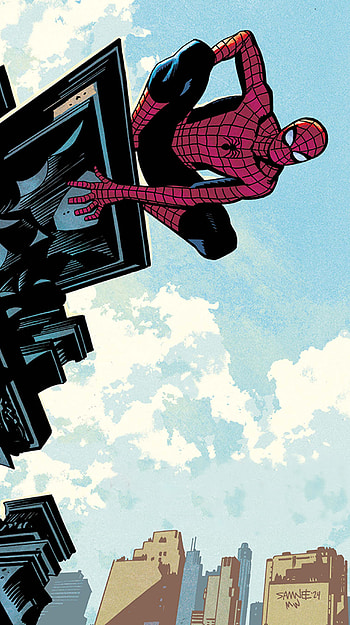 Ultimate Spider-Man, Peter Parker, Comic, comic art HD phone wallpaper