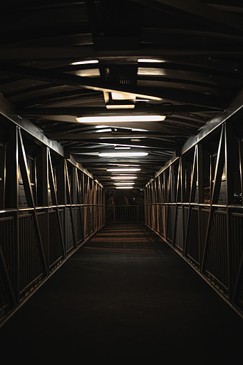 Dark, Construction, Design, Lamp, Glow, Dahl, Distance, Tunnel, Lamps HD phone wallpaper
