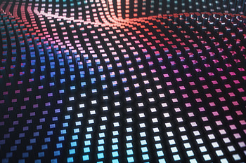 Wavy surface, squares, abstract HD wallpaper