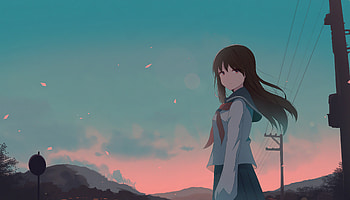 Way Back , anime-girl, anime, artist, artwork, digital-art, artstation HD wallpaper