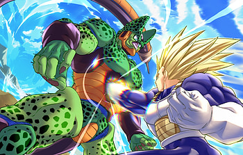 Vegeta Vs Cell, Cell (Dragon Ball), Vegeta (Dragon Ball), Anime, Dragon Ball Z HD wallpaper