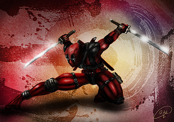 Deadpool Artwork, deadpool, artwork, digital-art, superheroes, art, deviantart HD wallpaper