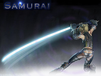 samurai, mist, girl, katana, blade, female HD wallpaper