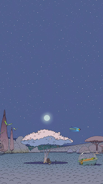 starry night, aesthetic, sky, stars HD phone wallpaper