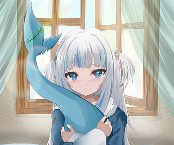 Gawr Gura, hololive, Gawr Gura, Anime, Virtual Youtuber HD wallpaper