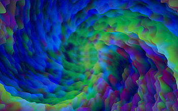 Blueberry Bumpity-Wumpity, cool colors, colorful, lava lamp look, cavern, lumpy HD wallpaper