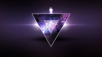 Texture, Art, Minimalism, Triangle, Cosmonaut HD wallpaper