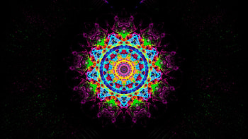 Abstract, Multicolored, Motley, Pattern, Variegated, Mandala, Ornament HD wallpaper