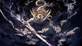 Mahoraga Ascendant — Jujutsu Kaisen, Mahoraga (Jujutsu Kaisen), King, Knight, Spear, Dark Fantasy HD wallpaper