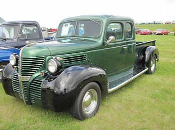 1940 Dodge Fargo truck, tire, black, graphy, green, grass, truck HD wallpaper