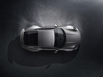 Porsche 911 Turbo S, top-view HD wallpaper