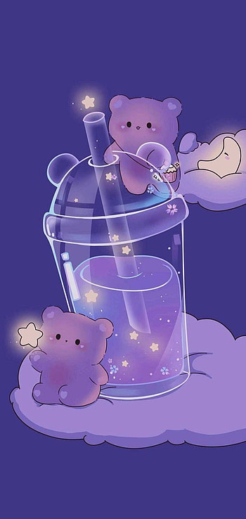 Kawaii, art, snowman HD phone wallpaper