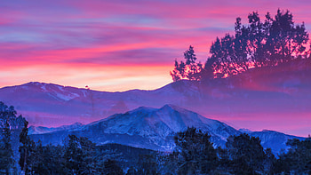 Glenwood Springs Colorado Beautiful Sunset , sunset, mountains, landscape, nature HD wallpaper