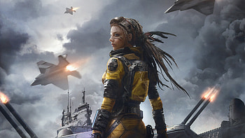 Girl Cyberpunk War, artist, artwork, artstation HD wallpaper