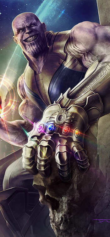 Marvel Villain, Thanos, , Comics HD phone wallpaper