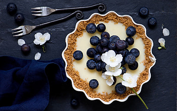 Food, Desert, Bilberries, Tartlet, Tartaletka HD wallpaper
