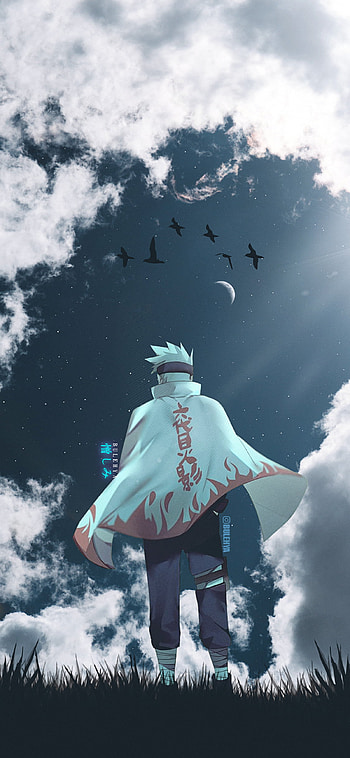 Kakashi Hatake, sky, kakashihatake, narutoshippuden, shippuden, onepiece, cloud, naruto, sharingan, konoha, hxh, hokage HD phone wallpaper