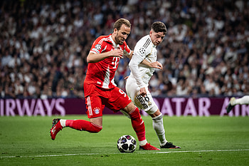 FC Bayern vs Real Madrid — Midfield Showdown, Soccer, FC Bayern Munich, Real Madrid C.F., Harry Kane HD wallpaper