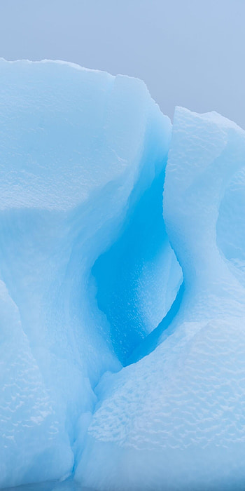 Glacier, Blue and white ice, Close-up view, Frozen beauty HD phone wallpaper