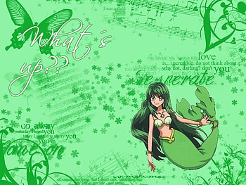 Mermaid Melody-Rina, lina, green pearl voice, pichi pichi pitch, mermaid melody HD wallpaper