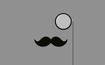 Monocle, Mustaches HD wallpaper
