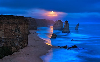Twelve Apostles, Victoria Australia, Beautiful sunset HD wallpaper