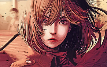 Mikasa Ackerman, , vector art, Attack on Titan, protagonist, Mikasa Akkaman, Shingeki no Kyojin, Attack on Titan characters, manga, Mikasa Ackerman Attack on Titan HD wallpaper