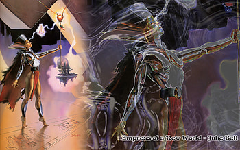 Empress of a New world, maiden, abstact, fantasy, queen HD wallpaper