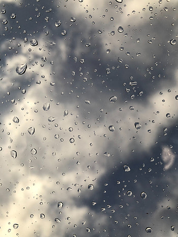 Drops, Macro, Surface, Glass HD phone wallpaper