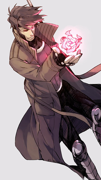 Gambit, Marvel Comics, Artistic portrayal, Heroic dexterity HD phone wallpaper