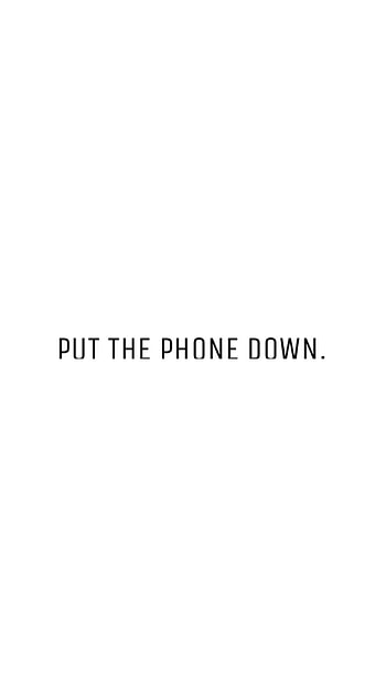 Minimal : “Put the Down!” Lock Screen ... HD phone wallpaper