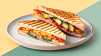 Delicious Panini Delight - Ultra, panini, sandwich, vegetable, food HD wallpaper