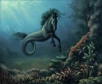 The Kelpie, sea, kelpie, spirit, sea horse HD wallpaper