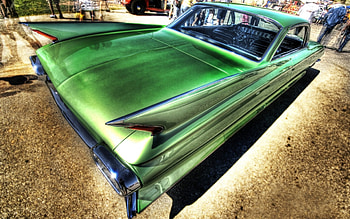 gorgeous green fins r, car, green, r, fins, shiny HD wallpaper