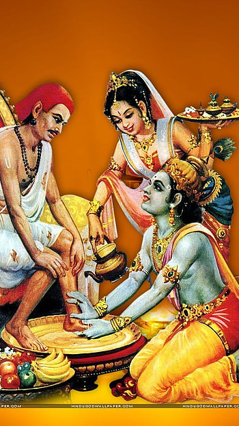 Krishna , sudama, krishna sudama HD phone wallpaper
